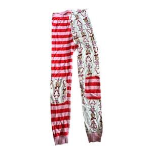 Hanna Andersson x The Grinch Pink & Red Cindy Loo Who Pattern Pajama Pants Sz 8